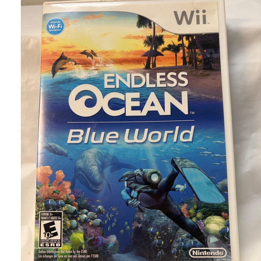 Endless Ocean Blue World Nintendo Wii Game RVL-R4EE-USA-B0 Scuba Diving